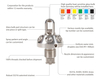 Stainless Steel Materials High Pressure Water Mist Nozzle Customize for Fixed Fire Protection Systems
